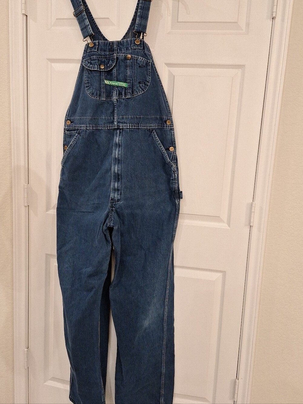 Key Imperial Aristocrat Of Overalls Classic Men's Denim Overalls - Blue